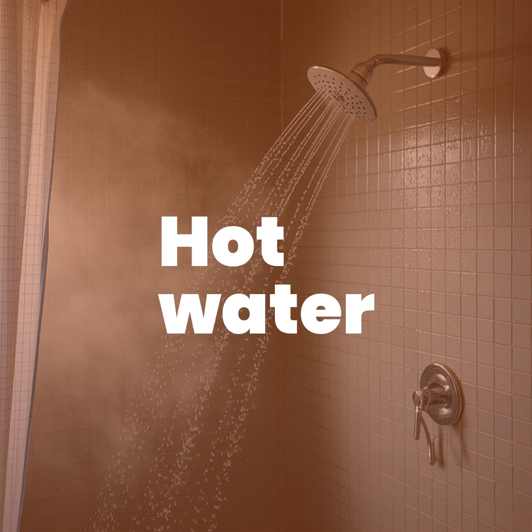 Hot water